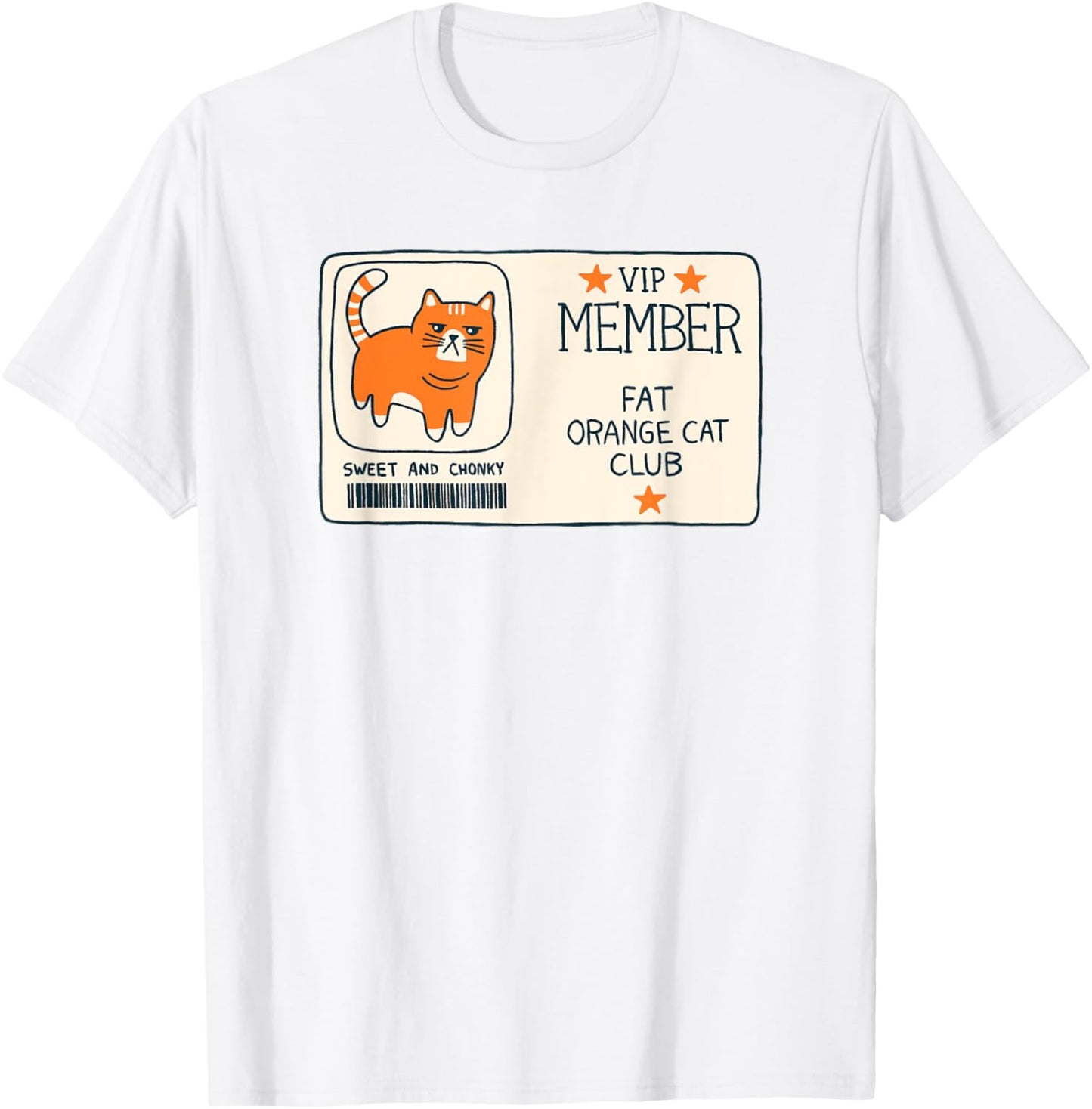 Fat Orange Cat Club Women T-Shirt - T-Shirt | White