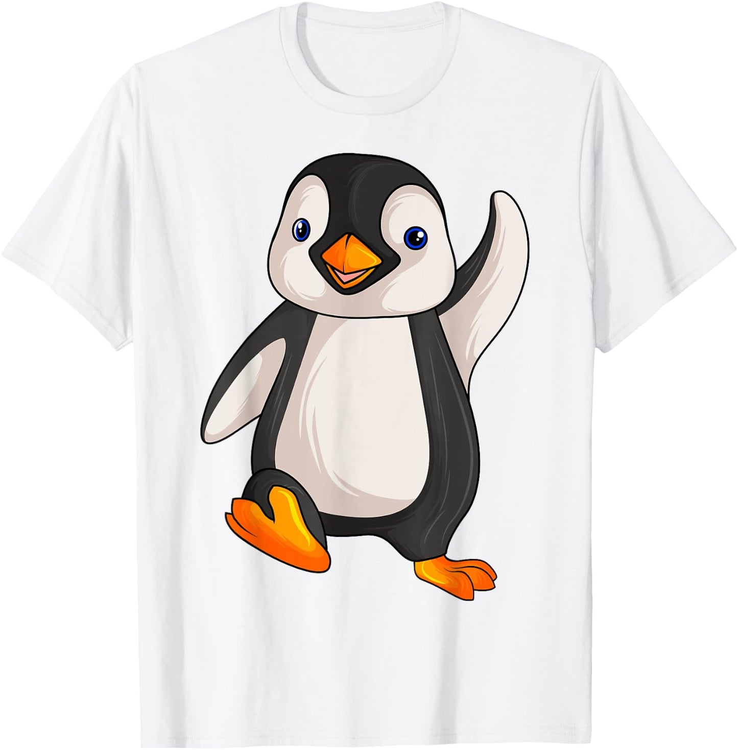 Penguin Girls Boys Women Children Penguin T-Shirt - T-Shirt | White