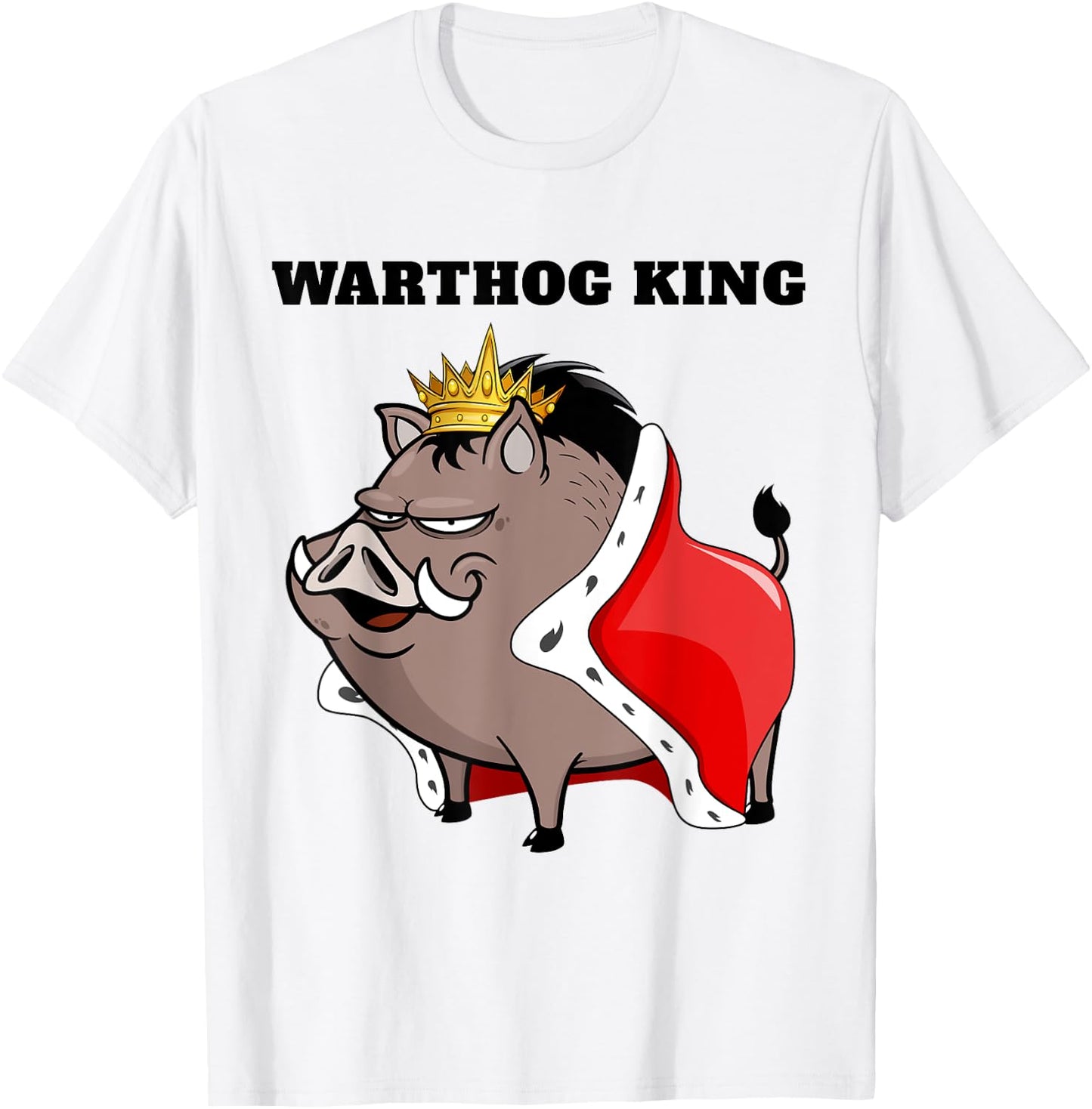 Warthog King | Boys Warthog Lover | Warthog T-Shirt - T-Shirt | White
