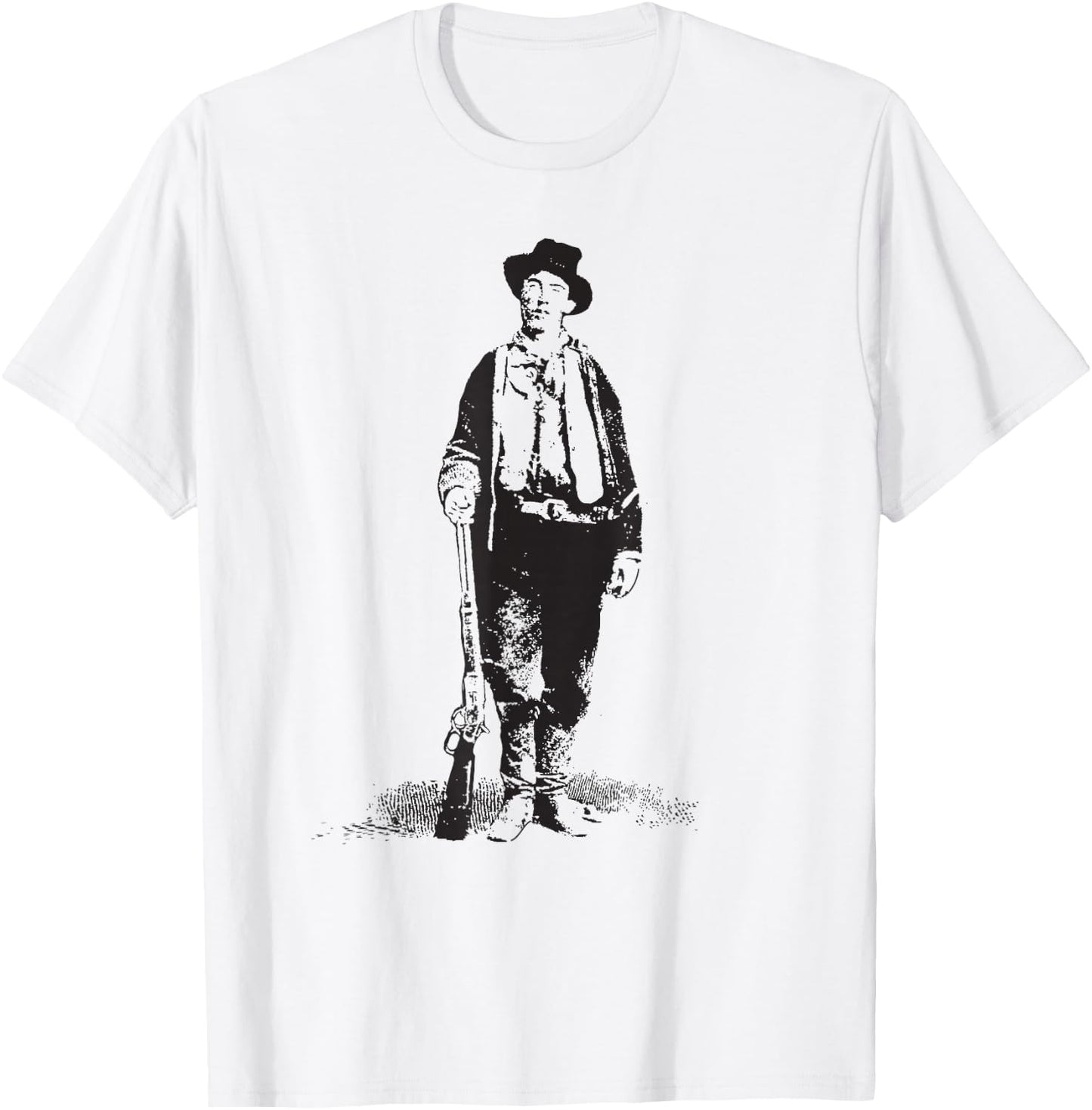 Billy The Kid Gunslinger Old West History Wild Southwest T-Shirt - T-Shirt | White