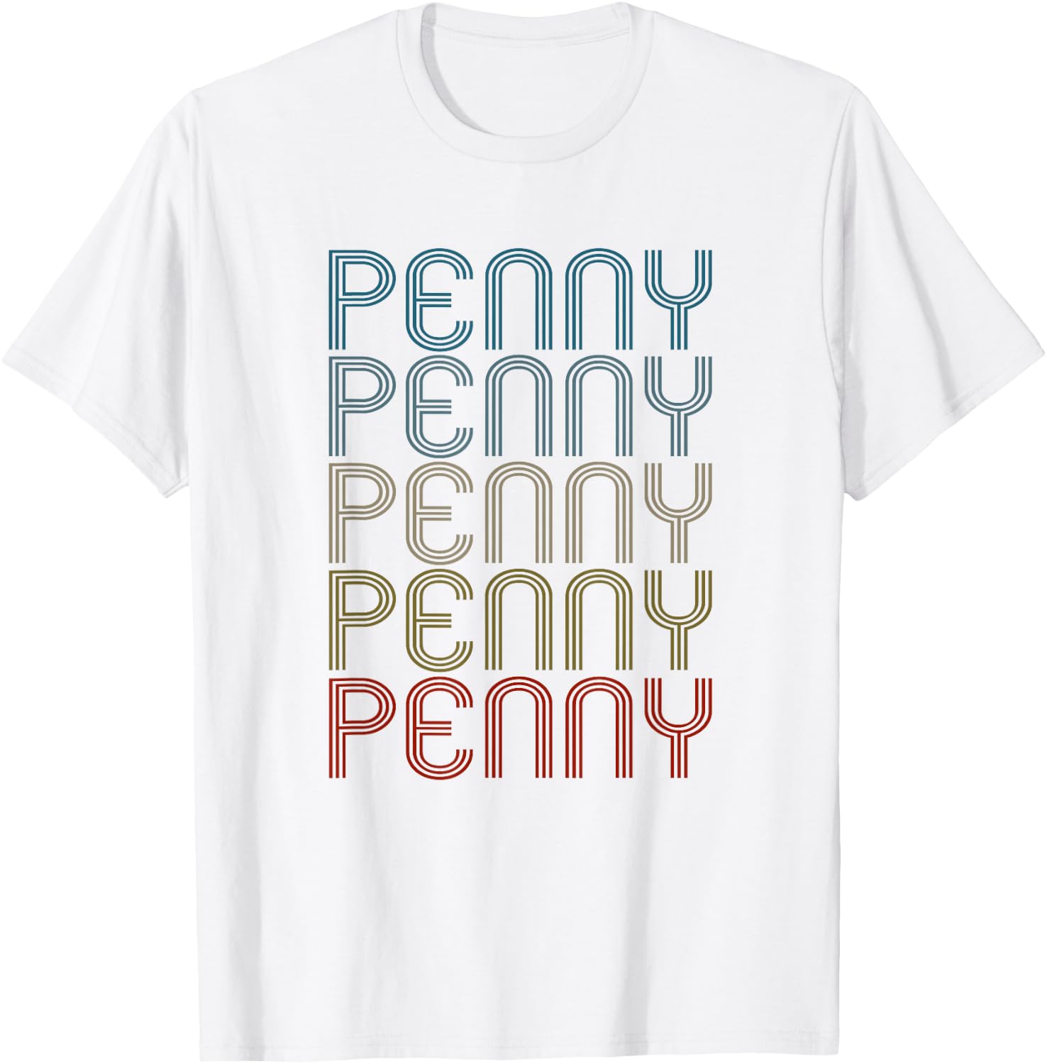 Penny First Name Vintage Retro T-Shirt - T-Shirt | White