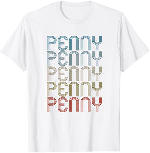 Penny First Name Vintage Retro T-Shirt - T-Shirt | White