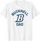 Bucknell University Bison Arched Dad T-Shirt - T-Shirt | White