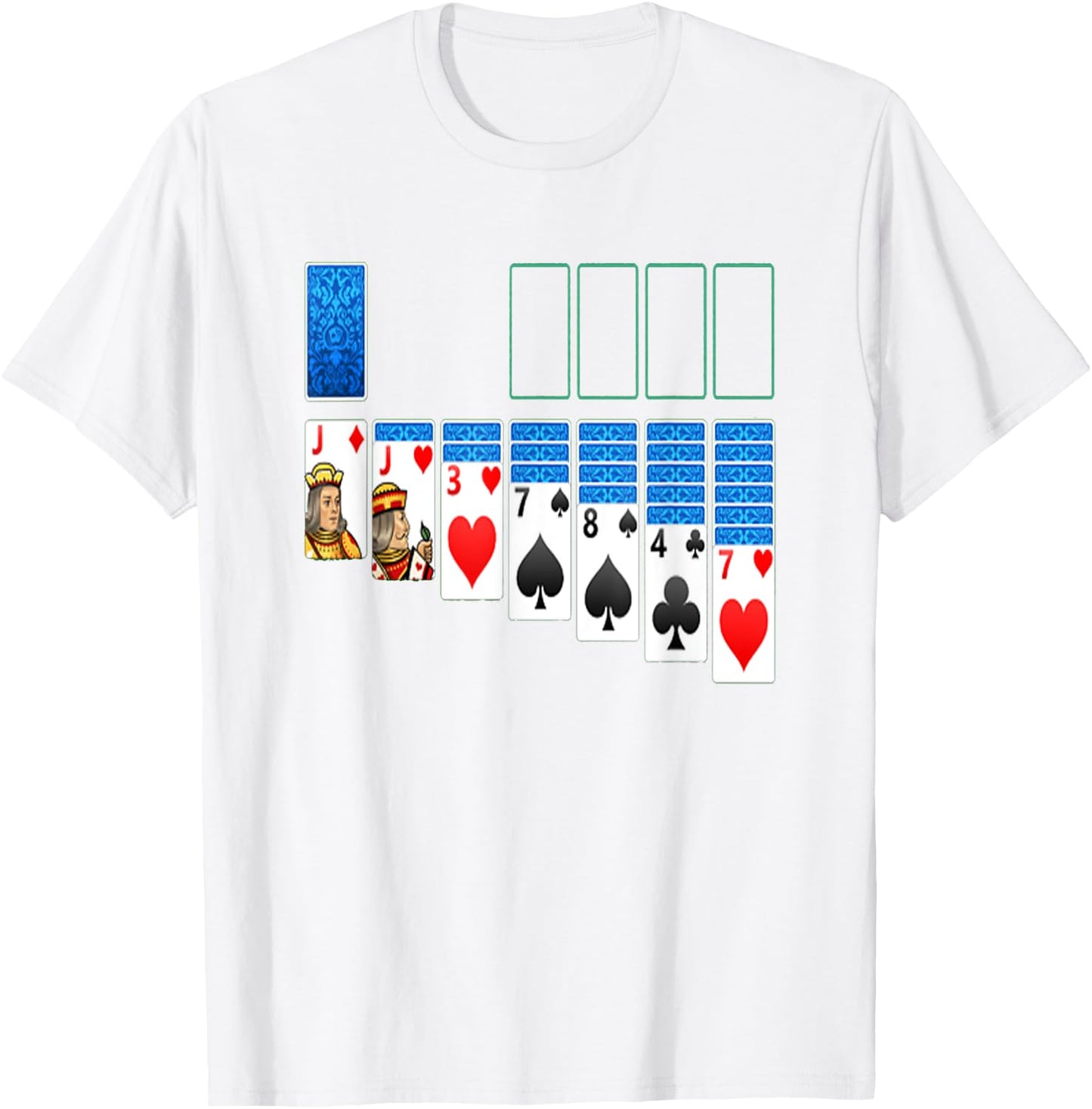 Solitaire Game Costume Board Games Halloween Costume Gift T-Shirt - T-Shirt | White