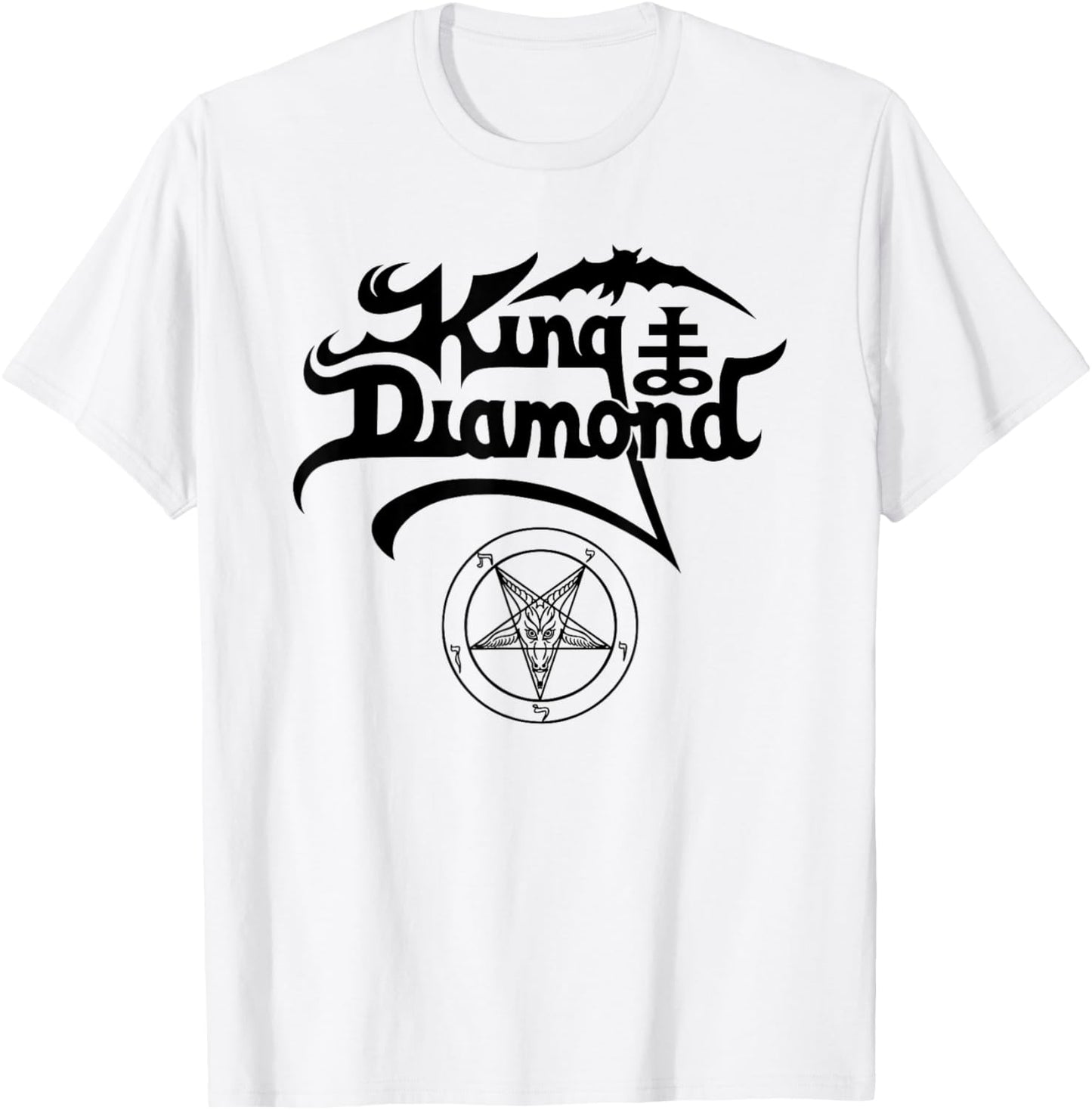 King Diamond Logo T-Shirt - T-Shirt | White