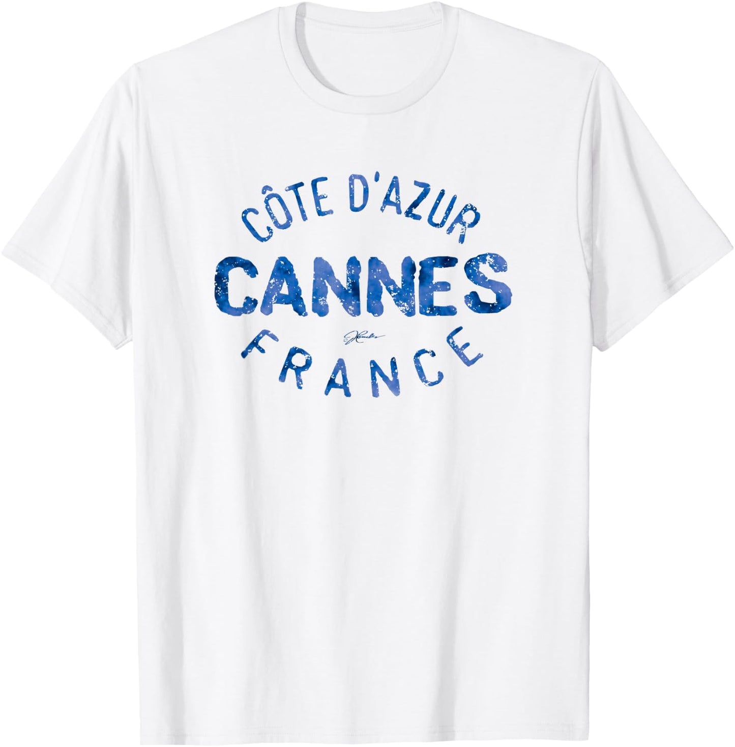 JCombs: Cannes, French Riviera, France T-Shirt - T-Shirt | White