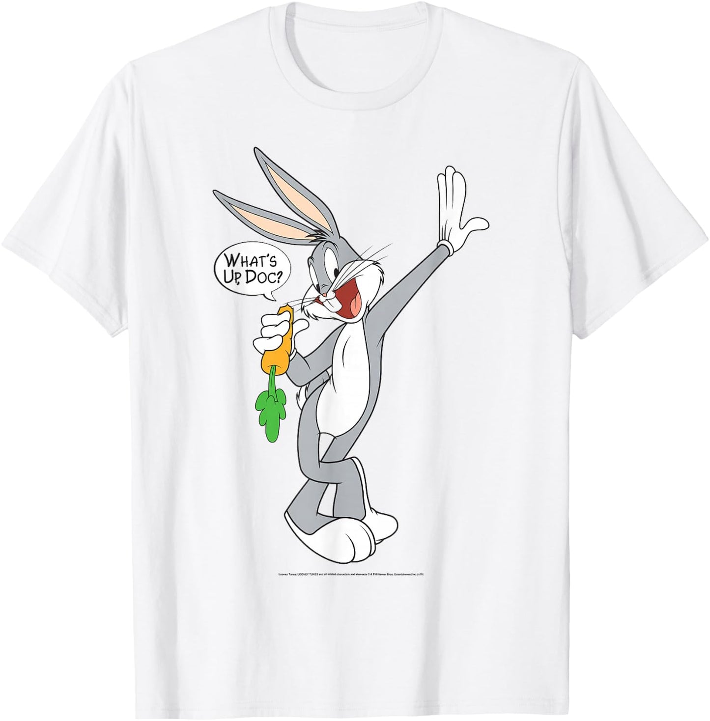 Looney Tunes Bugs Bunny What's Up Doc Portrait Small T-Shirt - T-Shirt | White