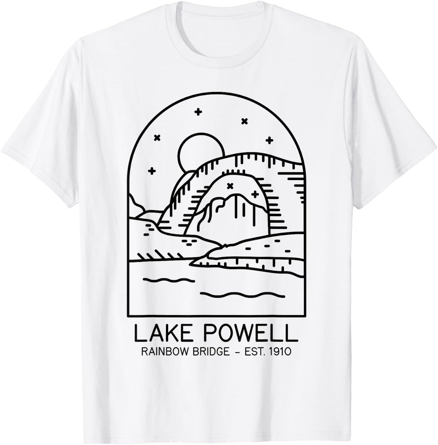Lake Powell Reservoir 1963 Rainbow Bridge 1910 Utah Arizona T-Shirt - T-Shirt | White