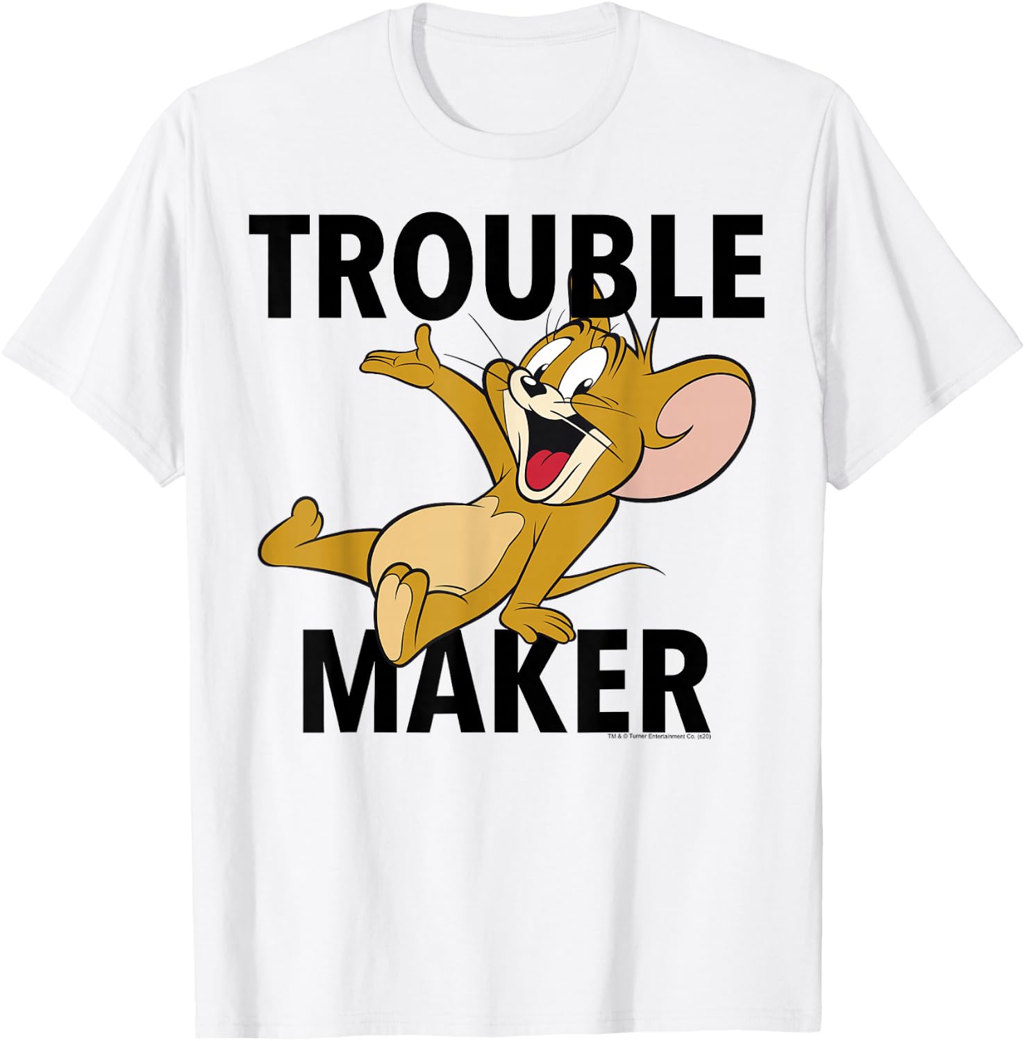 Tom and Jerry Trouble Maker Portrait T-Shirt - T-Shirt | White