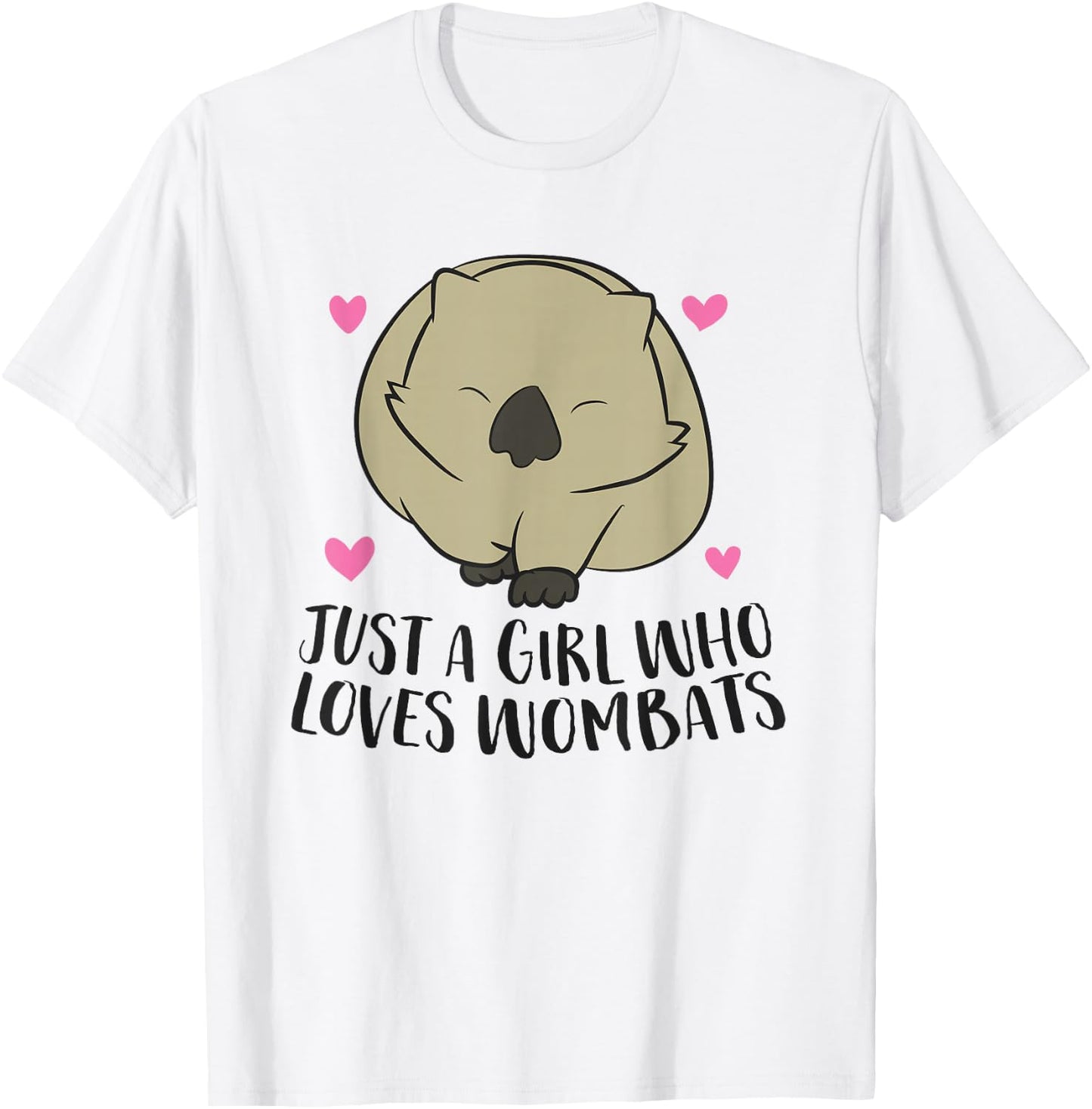 Just a girl who loves wombats T-Shirt - T-Shirt | White