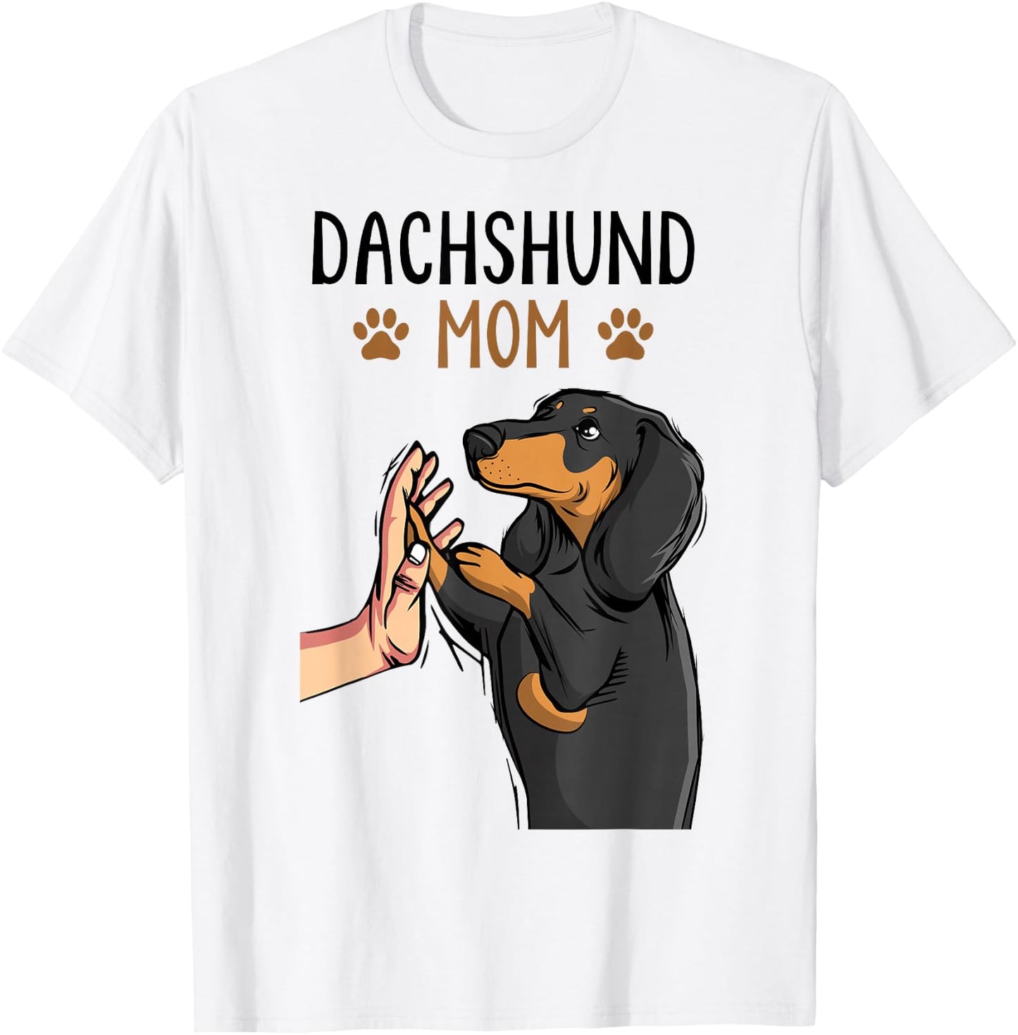 Dachshund Mom Funny Weenie Mama Dog Lover Women T-Shirt - T-Shirt | White