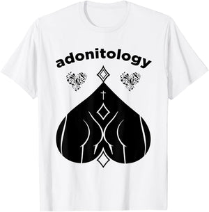 Adonitology Heart Mystic Butt Sacred Geometry T-Shirt - T-Shirt | White