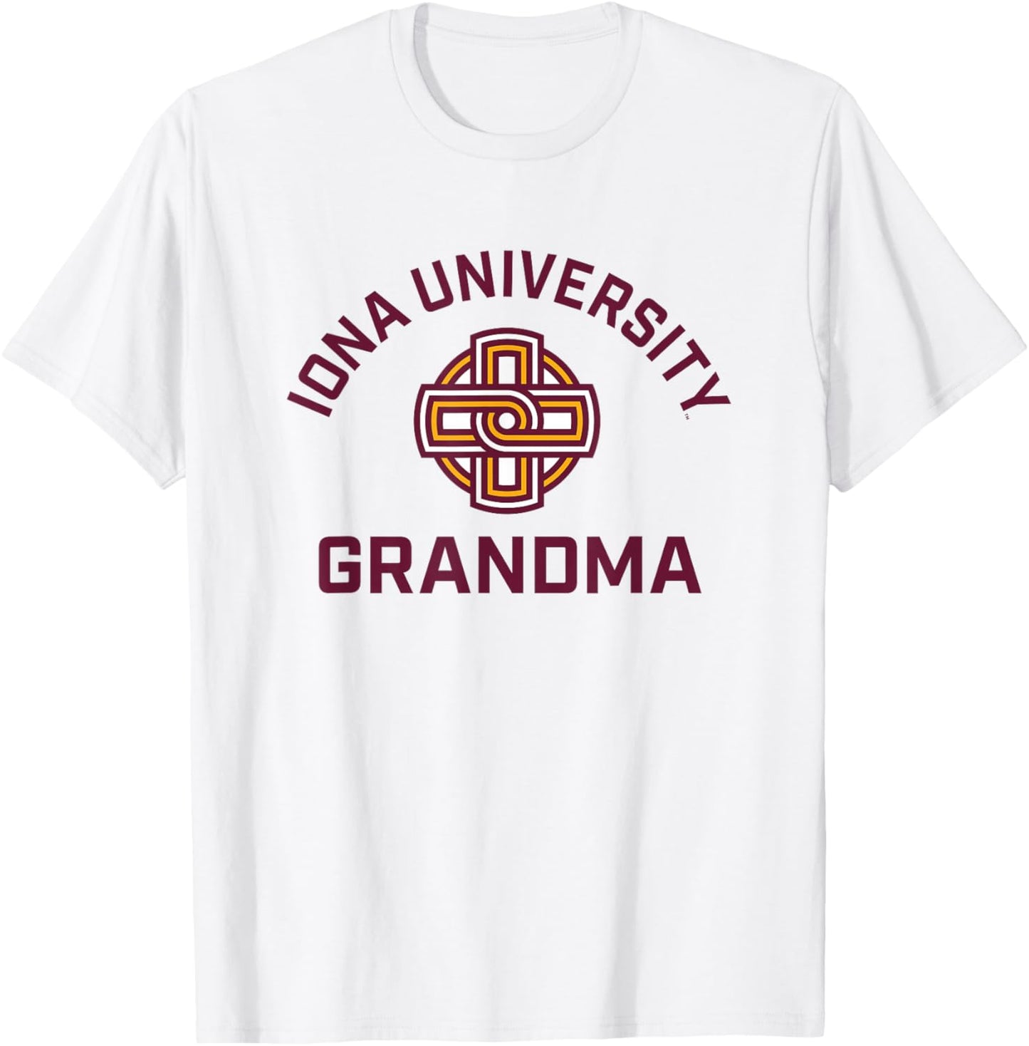 Iona University Gaels Arched Grandma T-Shirt - T-Shirt | White