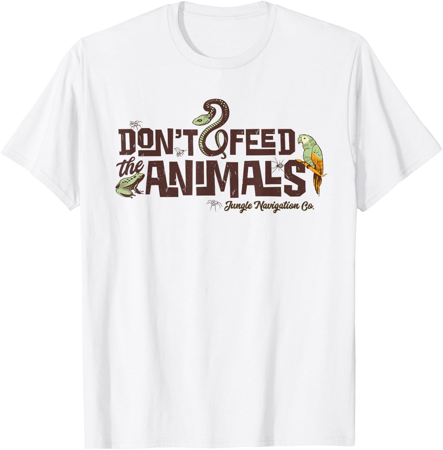 Disney Jungle Cruise Don't Feed The Animals T-Shirt - T-Shirt | White