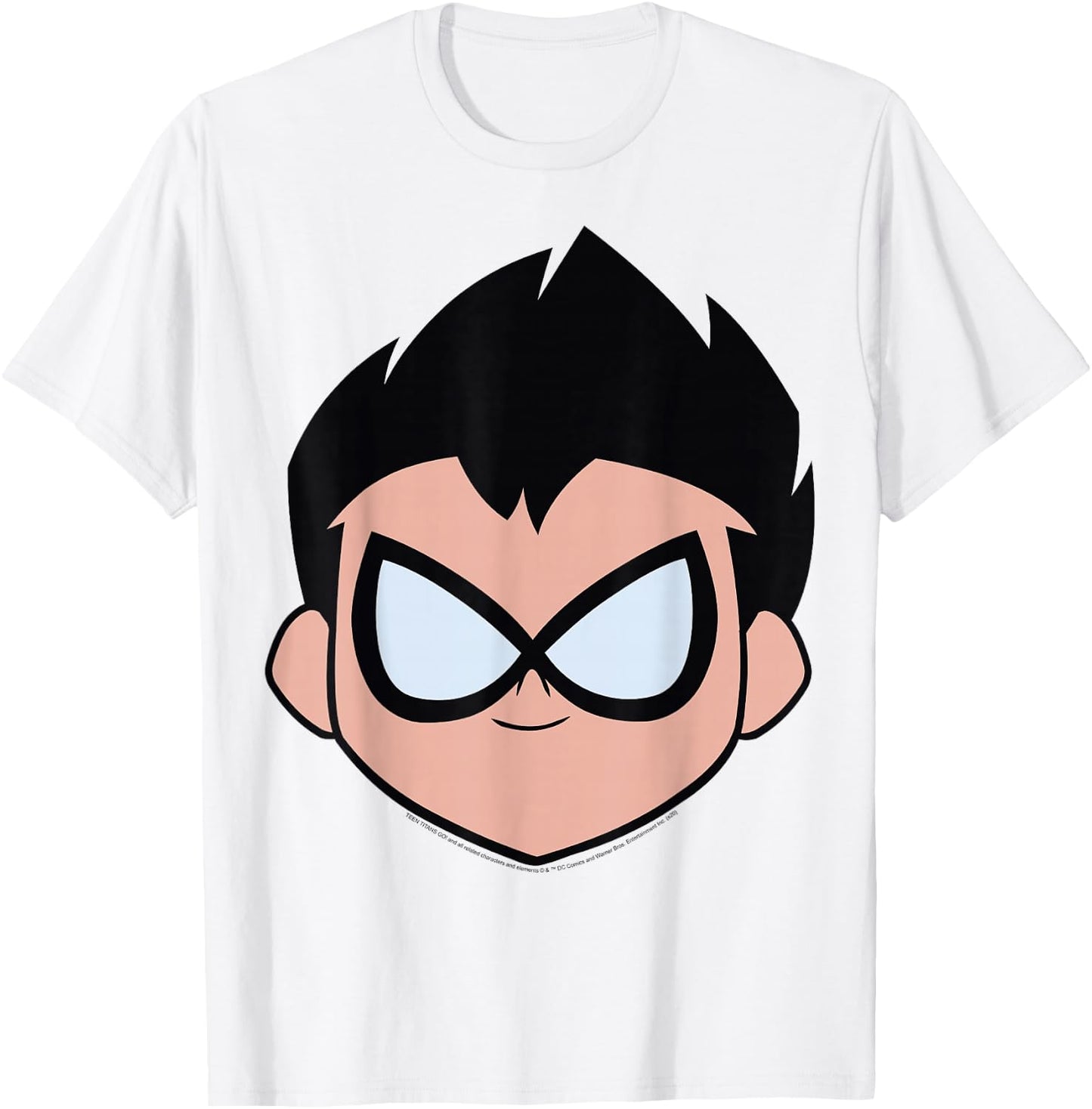 DC Comics Teen Titans Go! Robin Big Face T-Shirt - T-Shirt | White