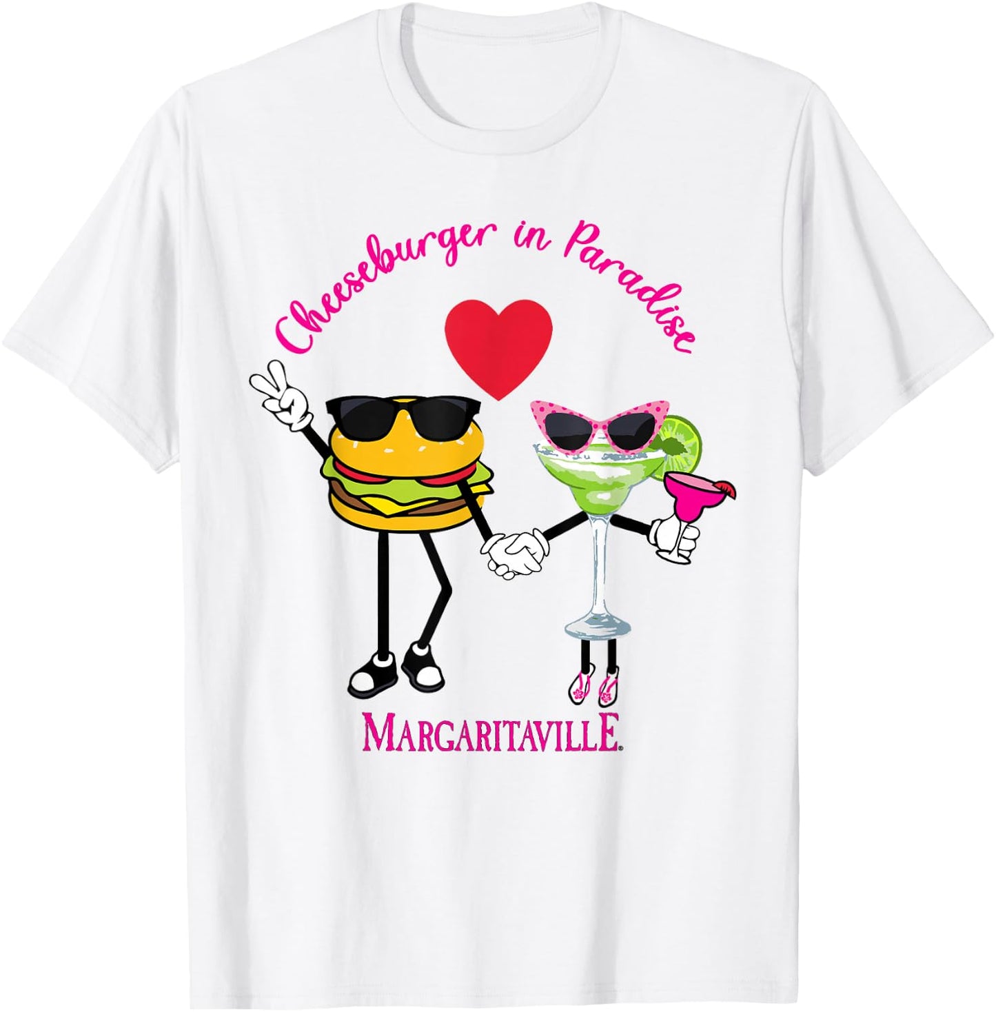 Cheeseburger in Paradise T-Shirt - T-Shirt | White