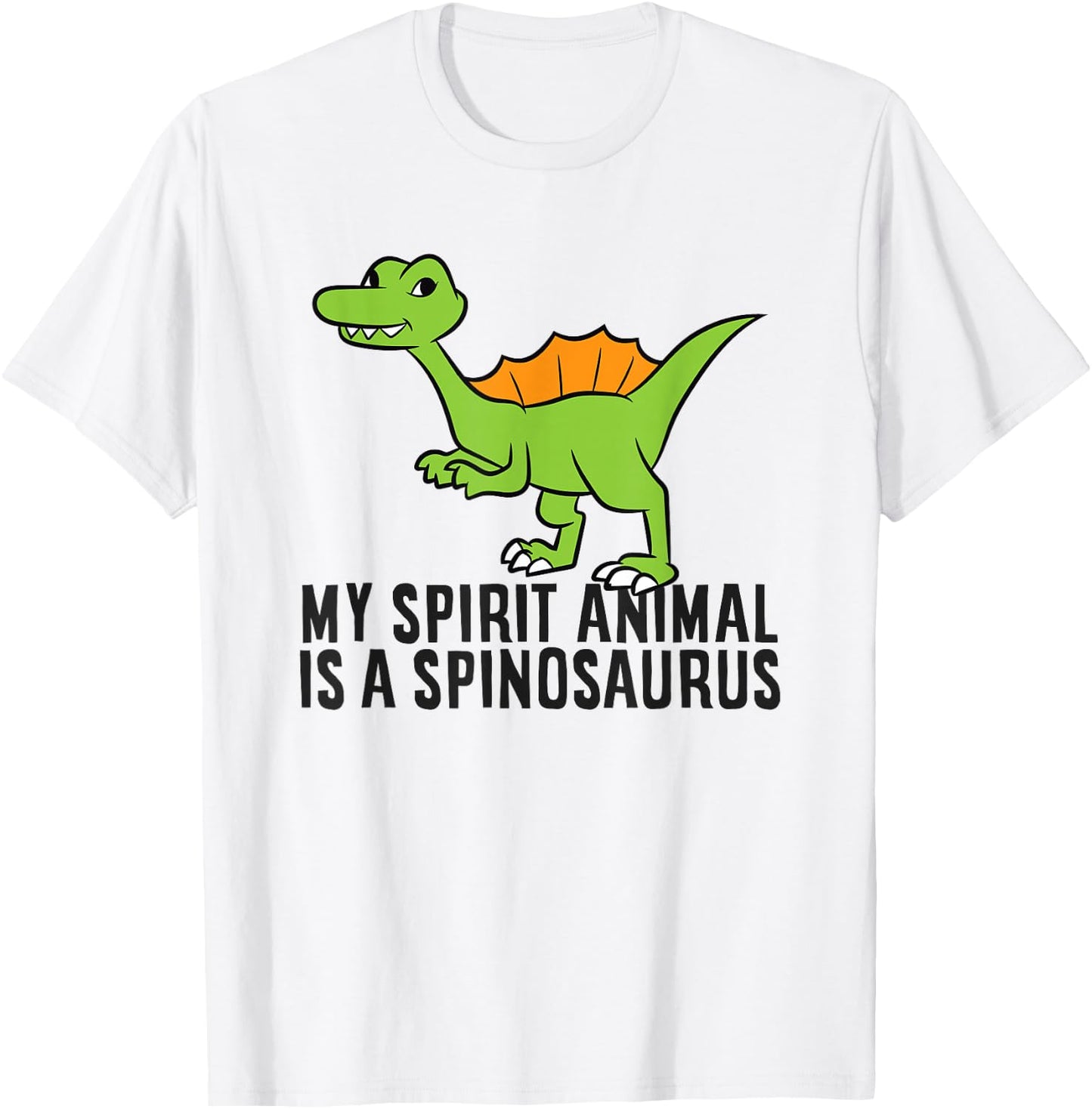My Spirit Animal Is A Spinosaurus Dinosaur T-Shirt - T-Shirt | White