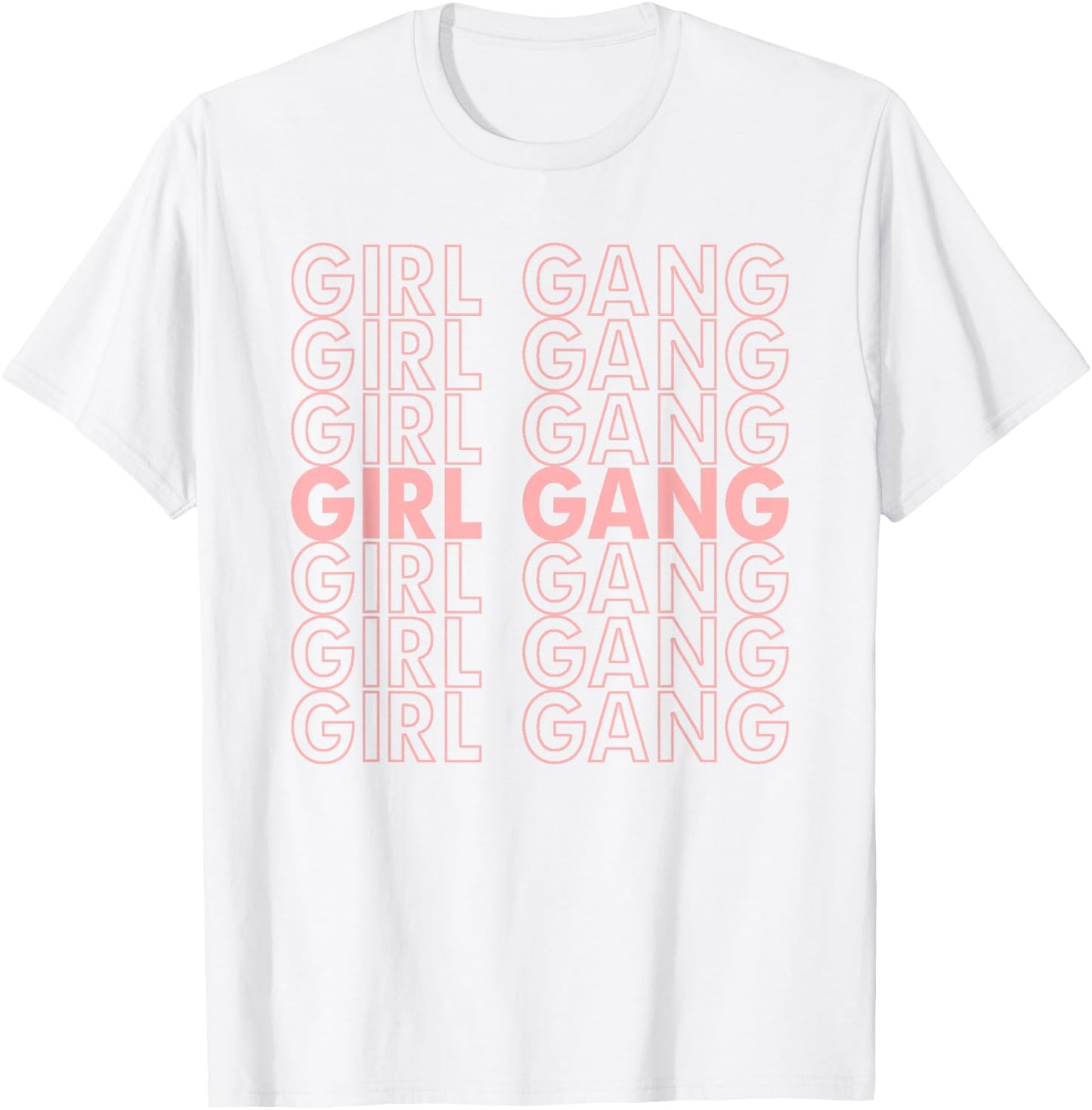 Girl Gang - Girl Gang Pastel T-Shirt - T-Shirt | White