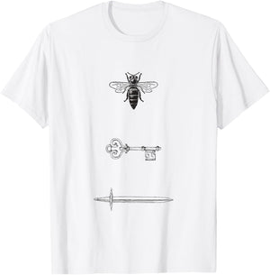 Fantasy Fiction Starless Novel Sea Bee Key Sword Book T-Shirt - T-Shirt | White