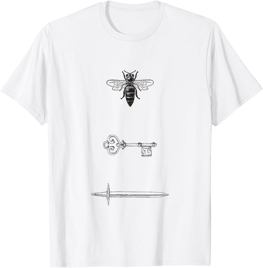 Fantasy Fiction Starless Novel Sea Bee Key Sword Book T-Shirt - T-Shirt | White