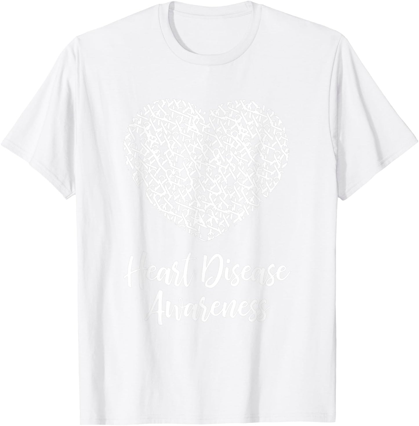 American Heart Month Support Co Heart Disease Awareness Gift February Wear Red T-Shirt - T-Shirt | White