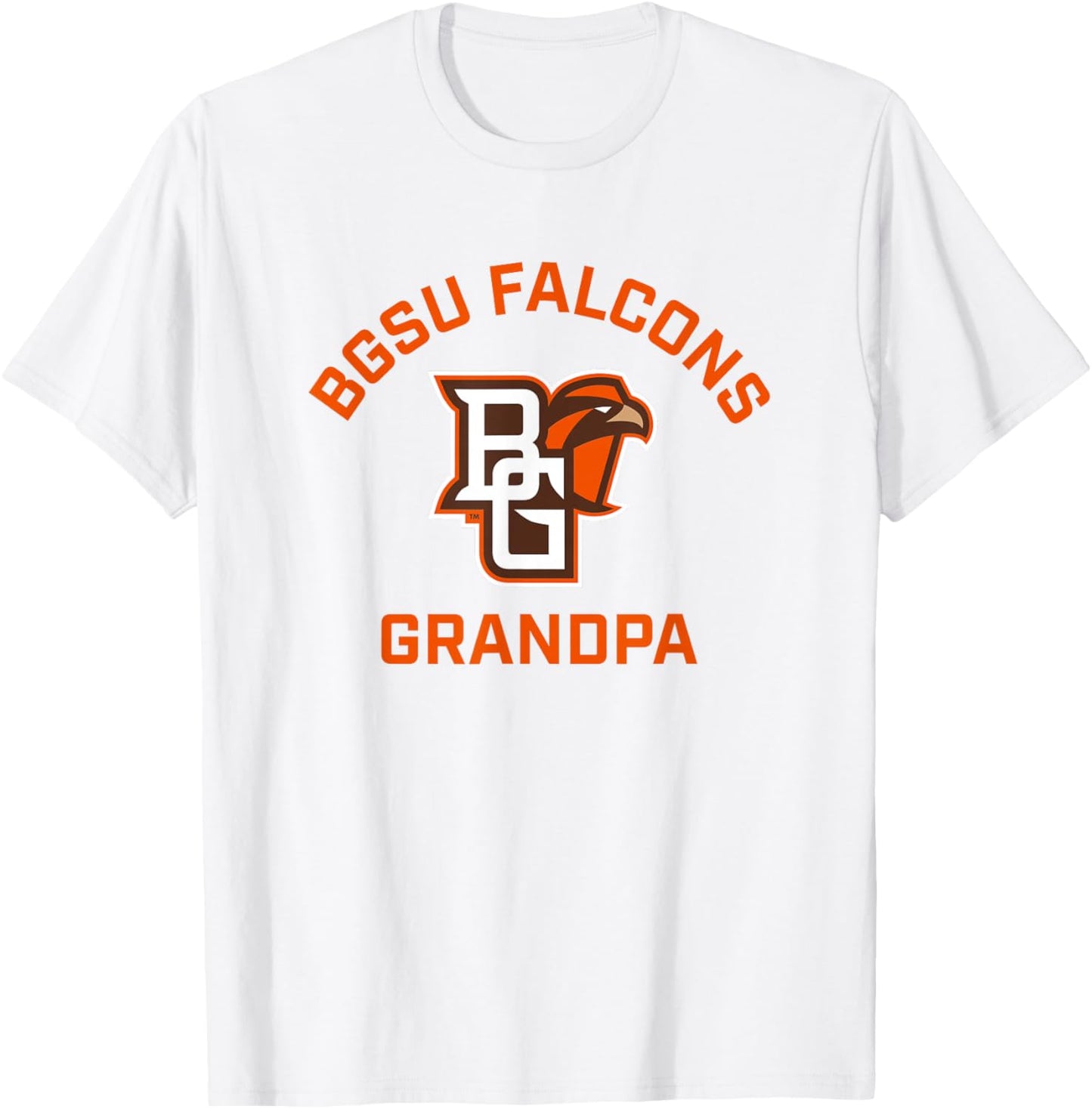 Bowling Green BGSU Falcons Arched Grandpa T-Shirt - T-Shirt | White
