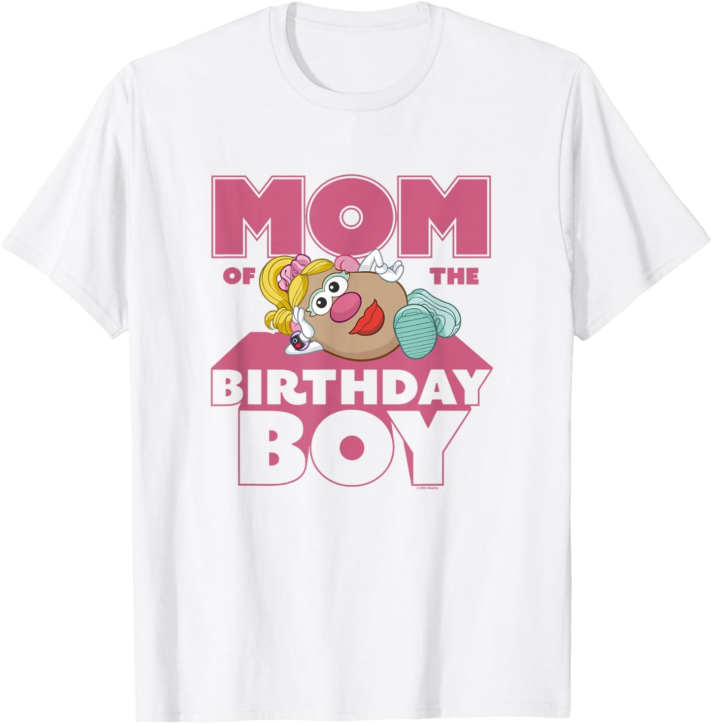 Mr. Potato Head Mom Of The Birthday Boy Sassy Portrait T-Shirt - T-Shirt | White