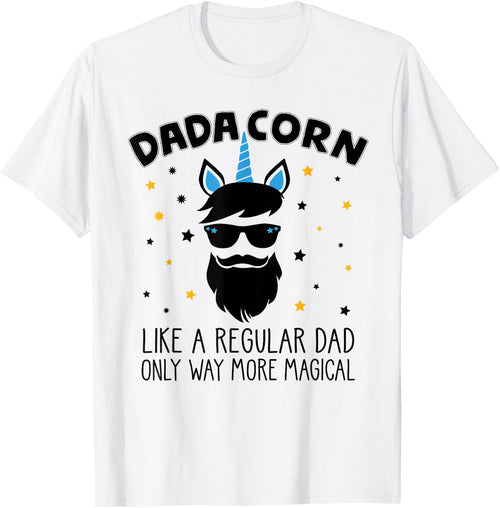 Dadacorn Gift Father's Day Daddy Beard Graphic Dad Unicorn