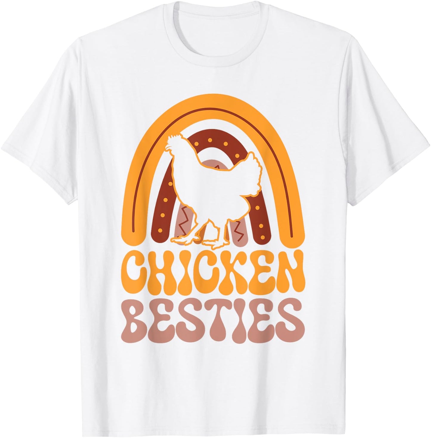 Chicken Besties BFF Best Friends Bestie T-Shirt - T-Shirt | White