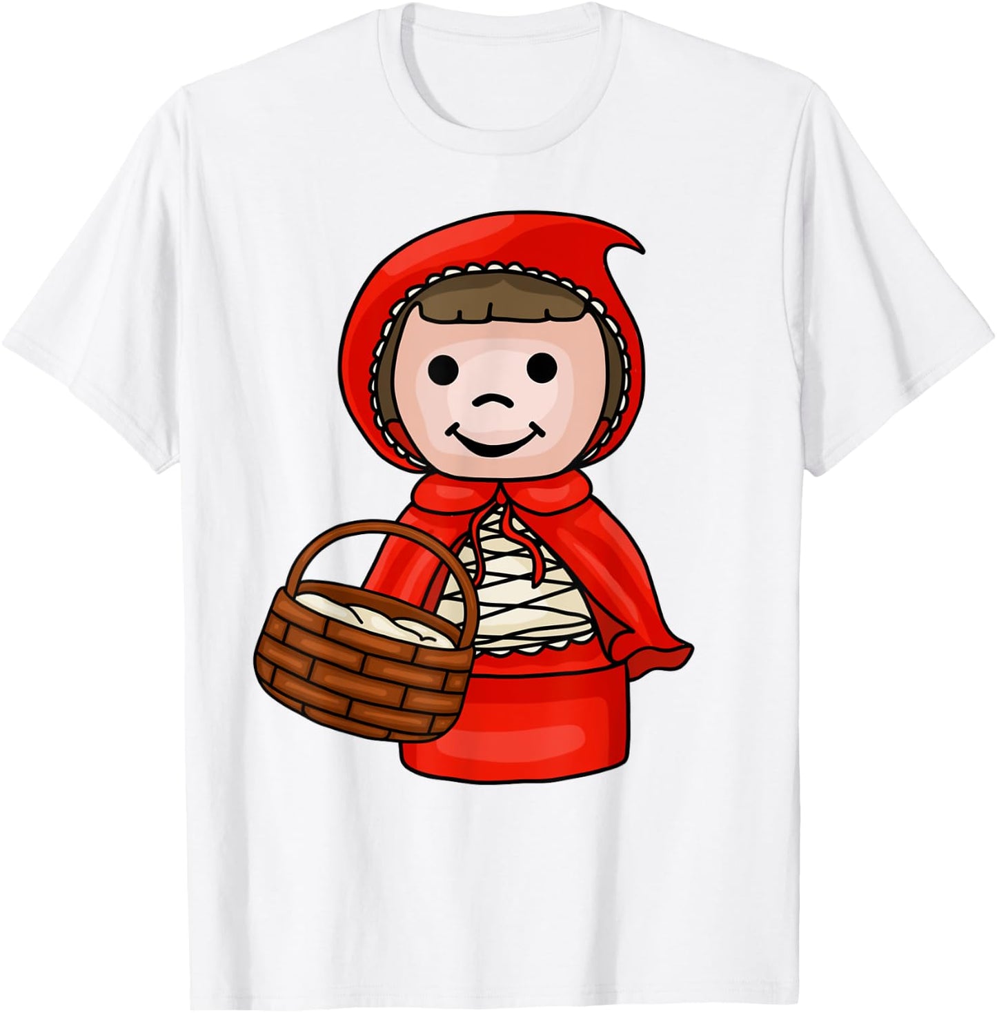 Cute Little Red Riding Hood T-Shirt - T-Shirt | White