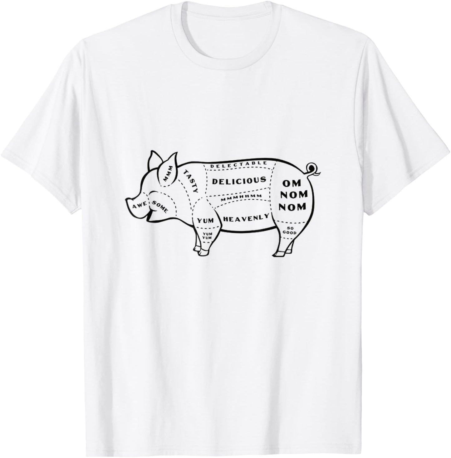 Tasty Pig Cuts T-Shirt - T-Shirt | White