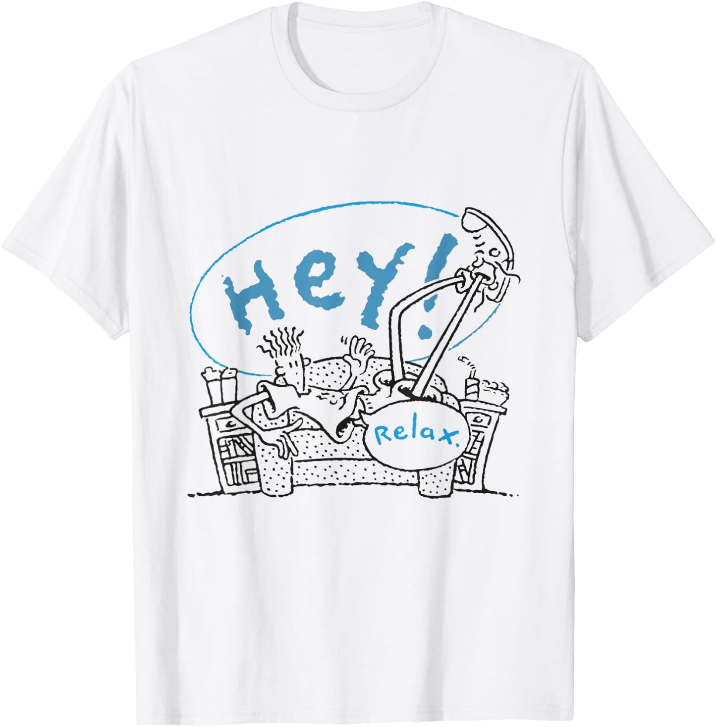 Fido Dido Hey Relax T-Shirt - T-Shirt | White