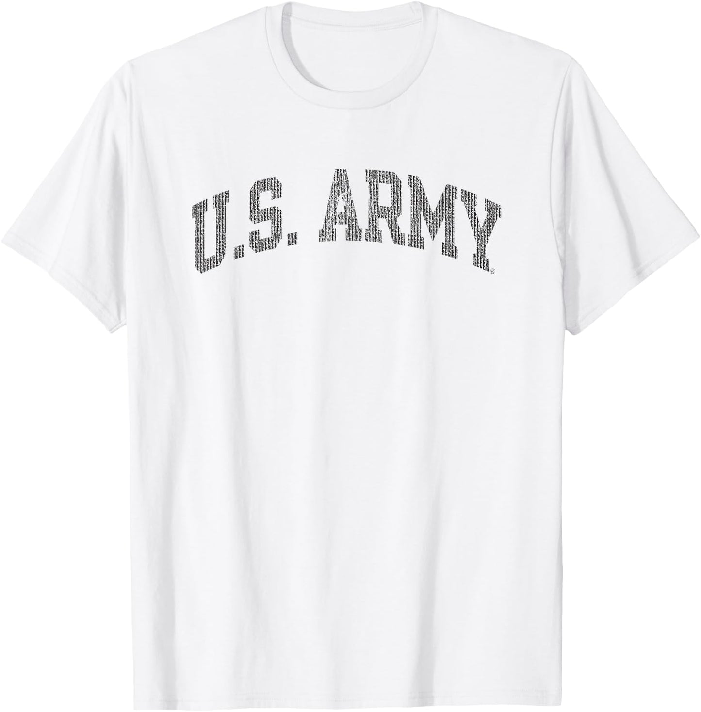 Army United States Military Vintage Arch Officially Licensed T-Shirt - T-Shirt | White
