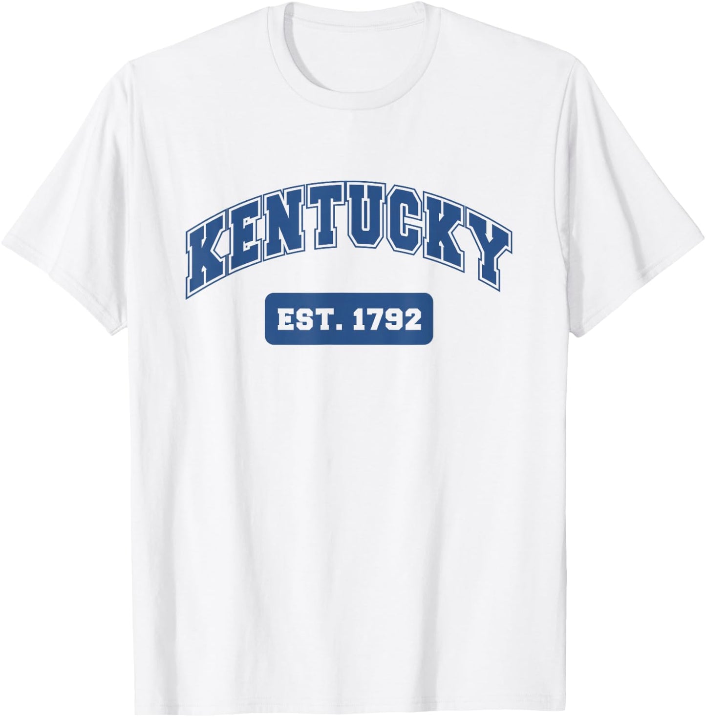 Kentucky 1792 Varsity Retro Style T-Shirt - T-Shirt | White
