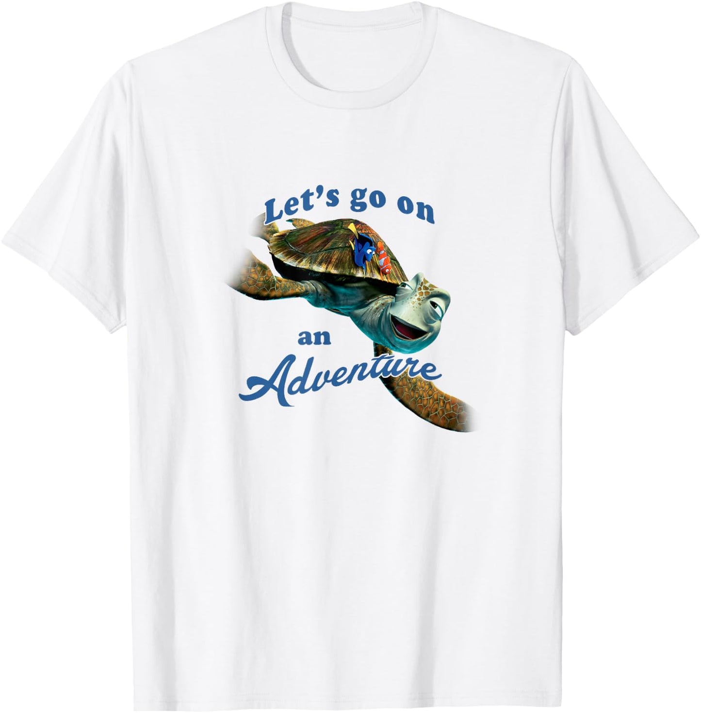 Disney Pixar Finding Nemo Let's Go On An Adventure Poster T-Shirt - T-Shirt | White