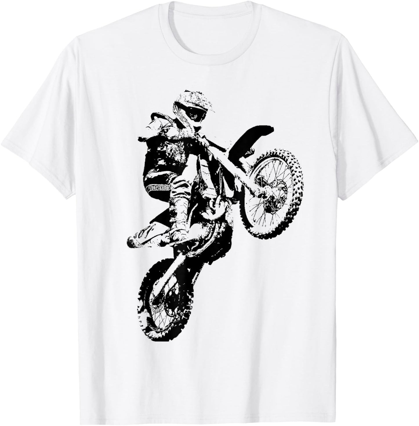 I love motocross dirt bike T-Shirt - T-Shirt | White