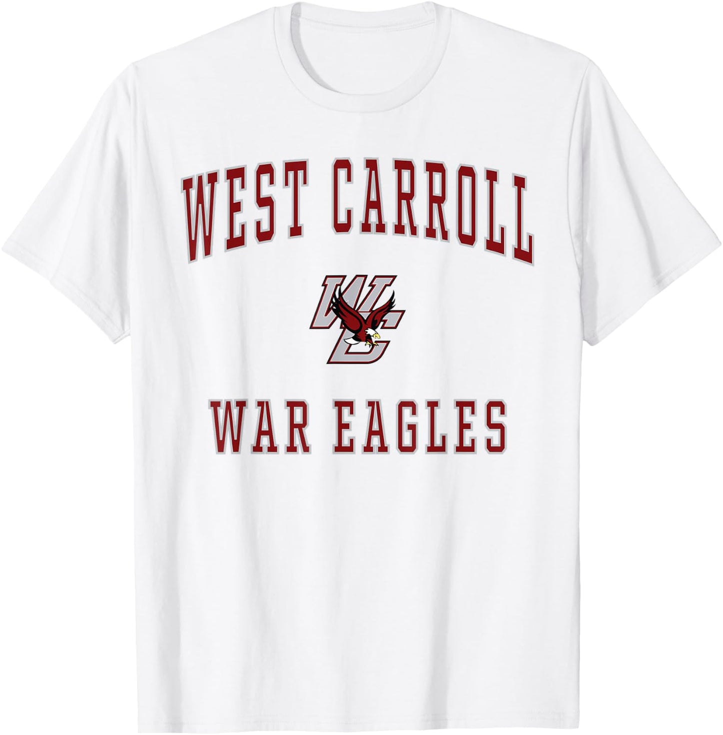 West Carroll High School War Eagles T-Shirt - T-Shirt | White