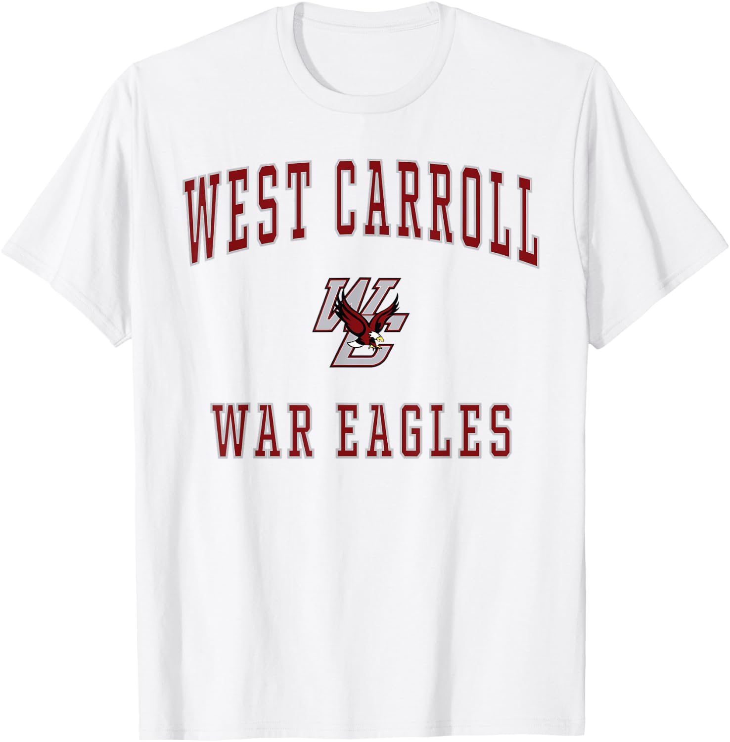 West Carroll High School War Eagles T-Shirt - T-Shirt | White
