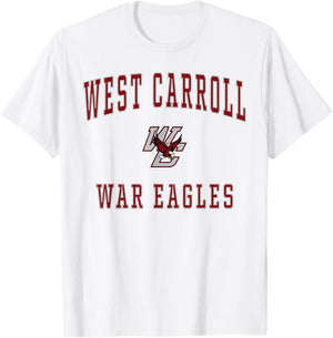 West Carroll High School War Eagles T-Shirt - T-Shirt | White