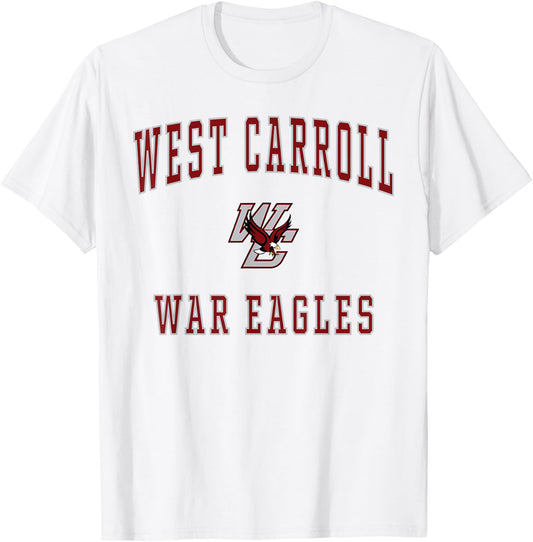 West Carroll High School War Eagles T-Shirt - T-Shirt | White