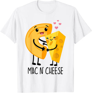 Funny Mac N Cheese Love Food Gift T-Shirt - T-Shirt | White
