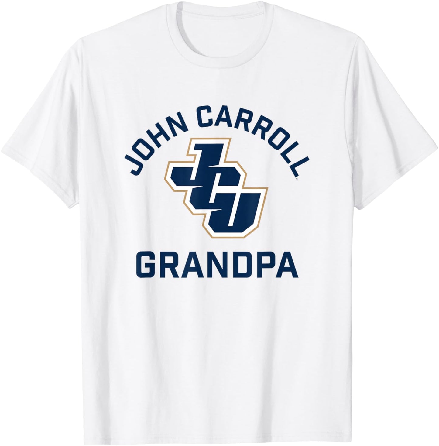 John Carroll University Blue Streaks Arched Grandpa T-Shirt - T-Shirt | White