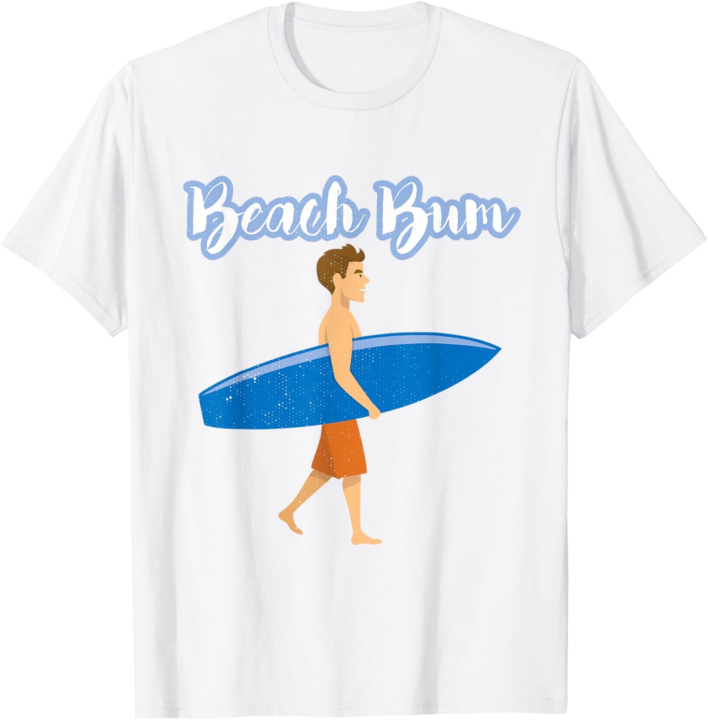 Summer Vacation Beach Bum Love Ocean Surfer Boy Surfing T-Shirt - T-Shirt | White