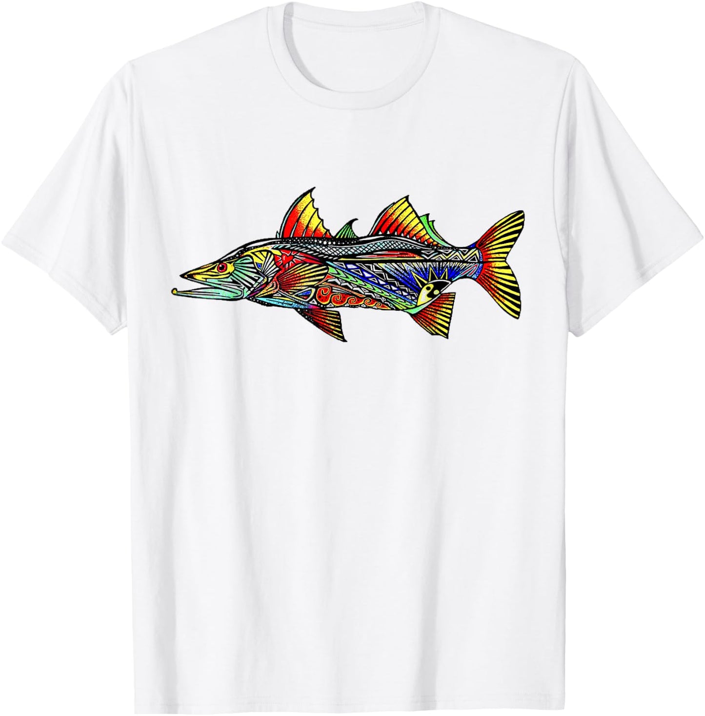 Colorful Snook T-Shirt - T-Shirt | White