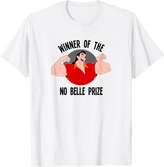 Disney Beauty and The Beast Gaston Winner of No Belle Prize Small T-Shirt - T-Shirt | White