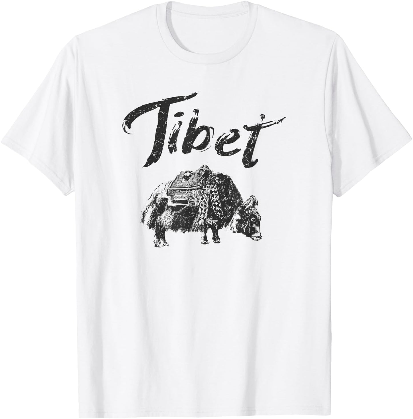 Tibet Vintage Tibetan T-Shirt - T-Shirt | White