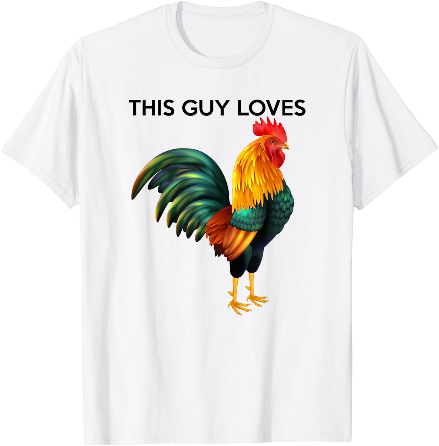 This Guy Loves Cock - Funny Gay Man Gift T-Shirt - T-Shirt | White