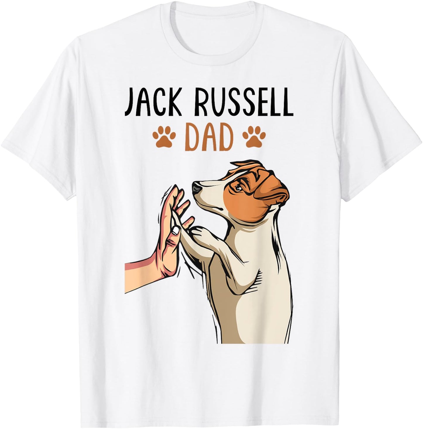 Jack Russell Terrier Dad Dog Father Funny Men T-Shirt - T-Shirt | White