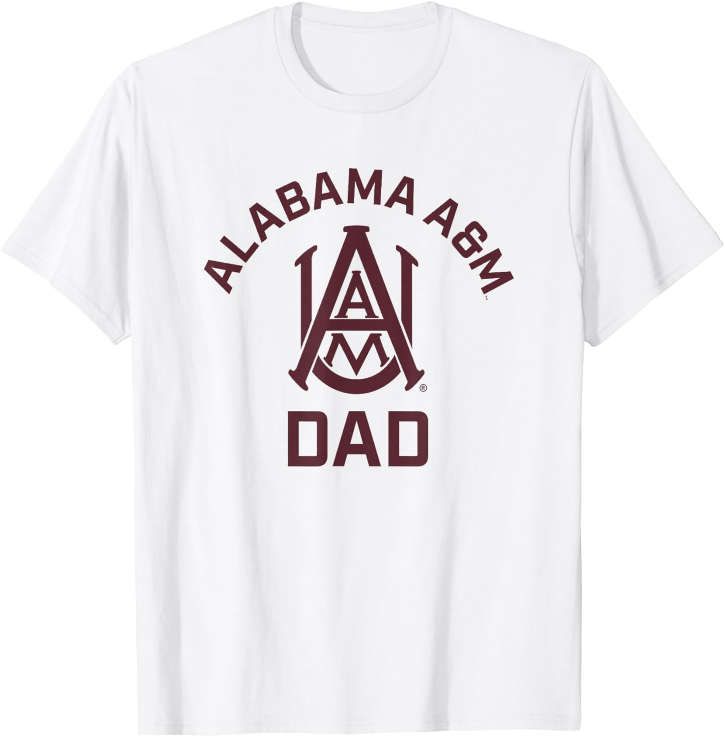 Alabama A&M University Bulldogs Arched Dad T-Shirt - T-Shirt | White