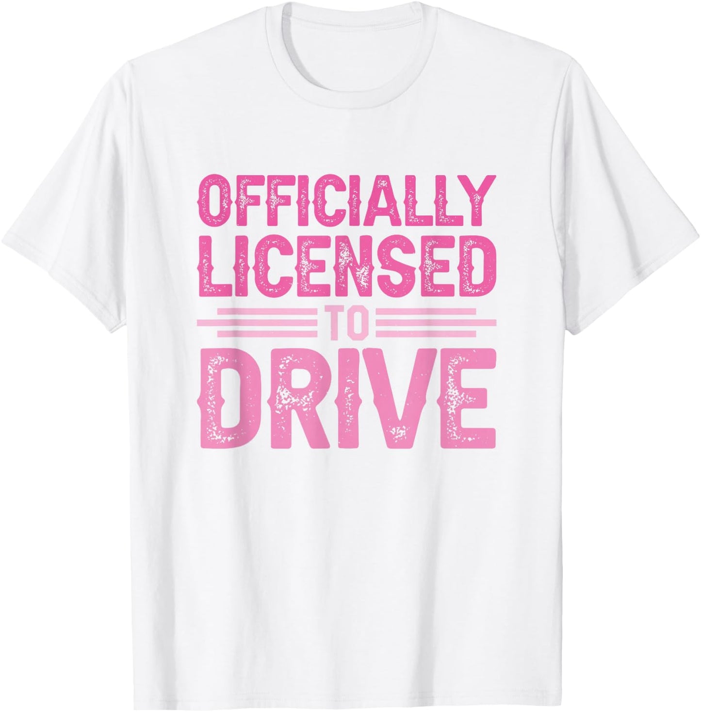 Officially Licensed to Drive New Drivers License T-Shirt - T-Shirt | White